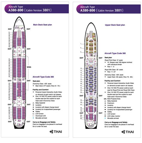 sitzplan thai airways